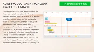 Agile Product Sprint Roadmap Template Example