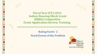 Indian Housing Block Grant Application Review Training FY 2021