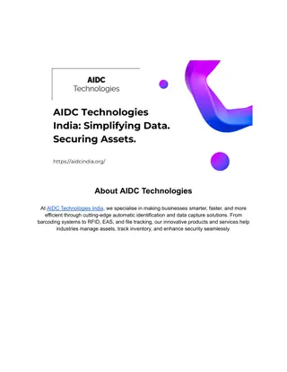AIDC Technologies India Simplifying Data Securing Assets