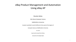 eBay Product Management & Automation using eBay API