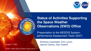 Status of Activities Supporting the Space Weather Observations (SWO) Office
