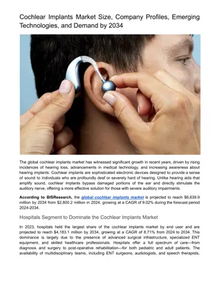 Cochlear Implants Market Challenges & Opportunities