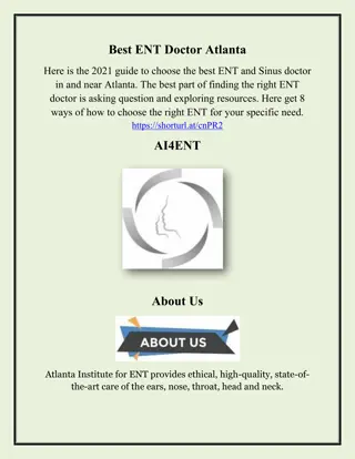 Best ENT Surgeon Atlanta, ai4ent
