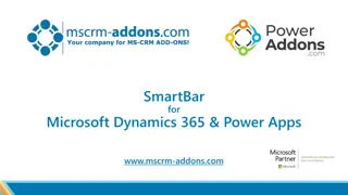 SmartBar for Microsoft Dynamics 365 & Power Apps - Improve Navigation and Personalize Your Forms