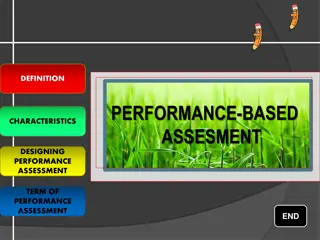 Designing Performance-Based Assessment Tasks