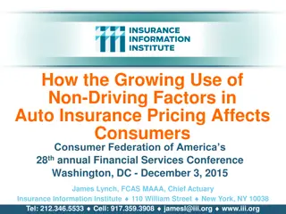 Impact of Non-Driving Factors on Auto Insurance Pricing