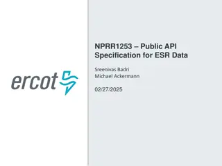 ESR Data API Specification Update