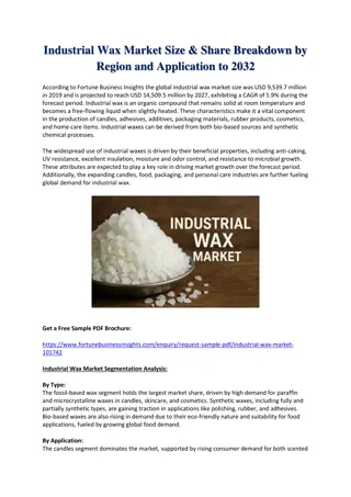 Industrial Wax Market Size, Share & Industry Analysis Forecast to 2032