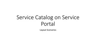 Service Portal Layout Scenarios