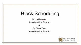 Enhancing Student Success through Block Scheduling at KSU