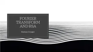 Understanding Fourier Transform and RSA Encryption