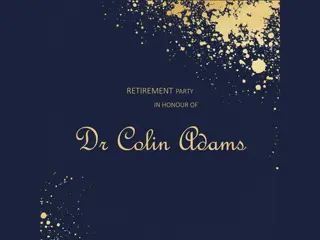 Colin Adams Retirement Party Celebration