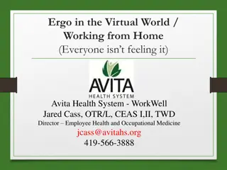 Optimizing Work from Home Ergonomics