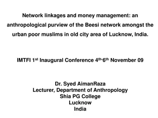 Anthropological Study on Beesi Network Among Urban Poor Muslims