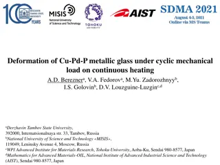 Deformation of Cu-Pd-P Metallic Glass Study