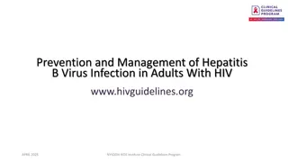Prevention & Management of Hepatitis B in HIV-Infected Adults