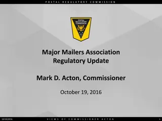 Postal Regulatory Commission Overview