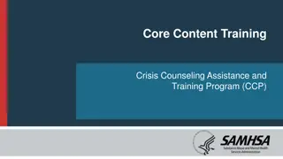 Effective Crisis Counseling and Training Program