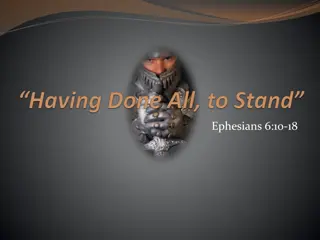 Stand Strong in the Lord - Ephesians Spiritual Warfare