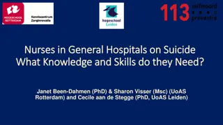 Knowledge and Skills Needed by Nurses in General Hospitals for Suicide Prevention