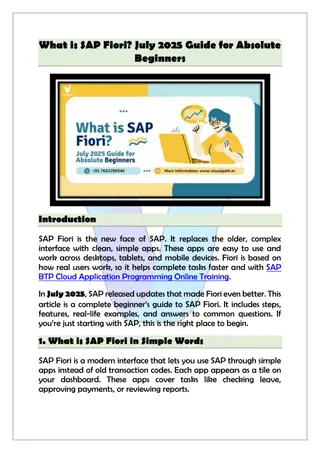 Best SAP Cloud Application Programming Training in Hyderabad