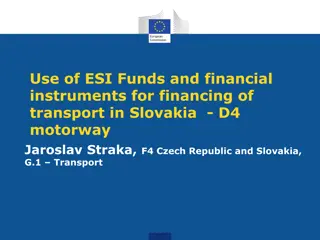 ESI Funds and Financing of Transport in Slovakia