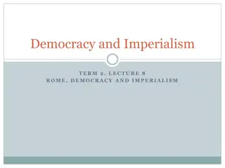 Rome, Democracy, and Imperialism in Ancient World