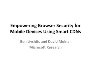 Empowering Mobile Device Security with Smart CDNs
