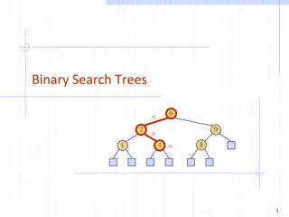 Binary Search Trees and Search Tables Overview