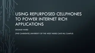 Repurposed Cellphones for Smart Applications in the Caribbean