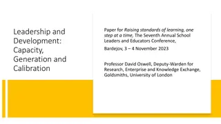 Raising Standards of Learning: A Step Towards Development