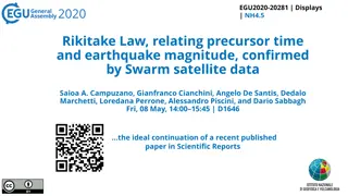 Swarm Satellite Data Confirms Rikitake Law in Earthquake Analysis