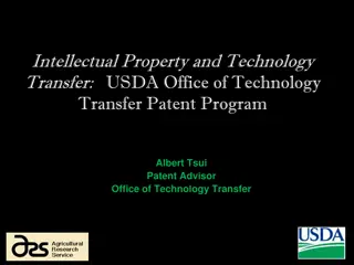 USDA Patent Program Guidance
