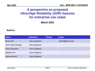 High Reliability Features for Enterprise Use Cases