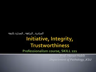 Discussion on Medical Professionalism and Trustworthiness