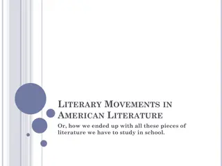 Evolution of American Literary Movements