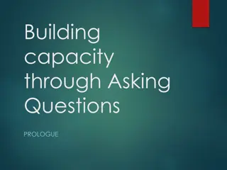 Building Capacity Through Asking Questions Prologue