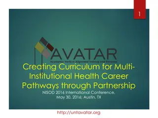 Creating Multi-Institutional Health Pathways through AVATAR Project