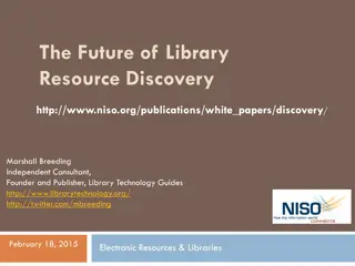 Future of Library Resource Discovery White Paper