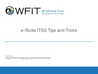 ITSS Tips and Tricks for e-ISuite in April 2018