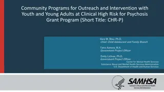 Outreach and Intervention Program for Youth at Clinical High Risk