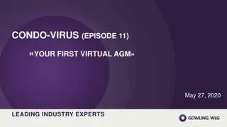 Virtual AGM for Condo Industry Experts