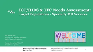 Mental Health Services Needs Assessment for Specialty Populations