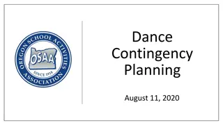Dance Contingency Planning Meeting Updates