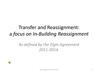 Understanding Elgin Agreement 2011-2014 In-Building Transfer and Reassignment