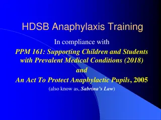 Understanding Anaphylaxis and Sabrina's Law