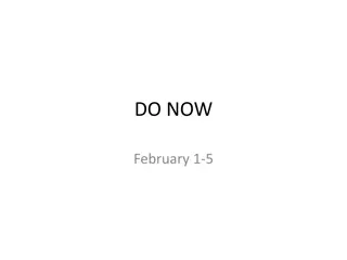 February Math DO.NOW Activities