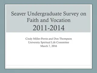 Seaver Undergraduate Survey on Faith and Vocation Insights