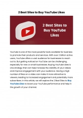 2 Best Sites to Buy YouTube Likes