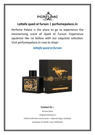 Lattafa qaed al fursan.perfumepalace.in